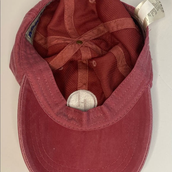 Adams Headwear - Mystery GHD Logo - Red Denim Adjustable Strapback Trucker Cap. - Picture 10 of 11